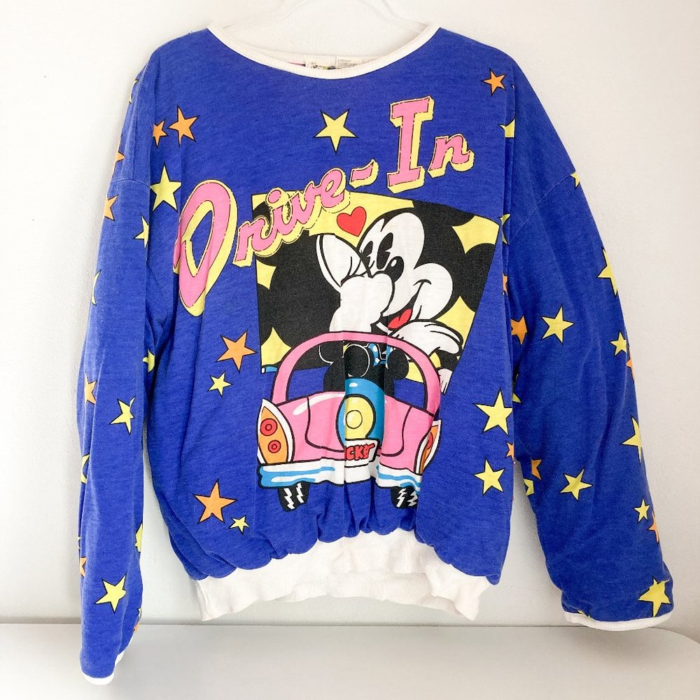 RARE! Mickey & Co by J.G. Hook One Size Fits All Reversible Oversized Sweatshirt